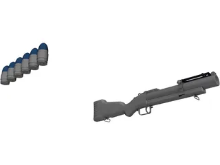 Grenade Launcher 3D Model preview