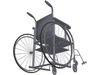 Wheelchair 3D Model preview