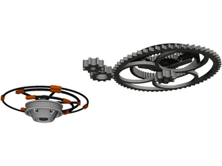 Gears 3D Model preview