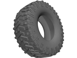 Tire Off Road 3D Model preview