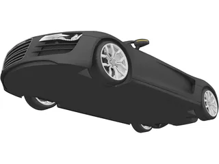 Audi R8 Spyder 3D Model preview