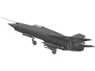 MiG-21 3D Model preview