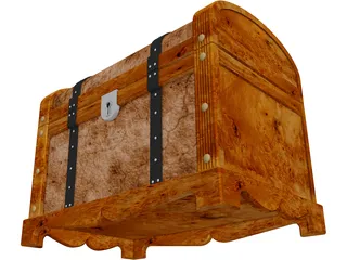 Treasure Chest 3D Model preview