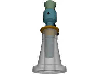 Screw Jack 3D Model preview