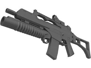 H&K G36 3D Model preview