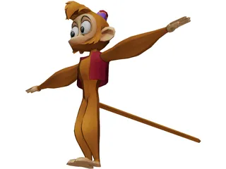 Abu the Monkey 3D Model preview