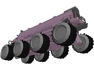 Panther Hummer Limousine 3D Model preview