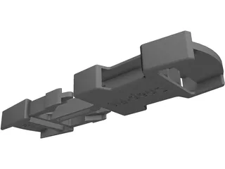 Snap Fit Buckle 3D Model preview