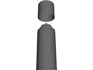 Spray Can 3D Model preview