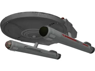 USS Miranda 3D Model preview