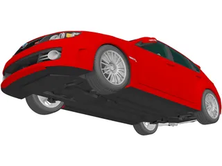 Subaru Impreza WRX STi (2008) 3D Model preview