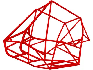 Chassis Baja SAE 3D Model preview