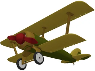 Heinrich Pursuit Fighter 3D Model preview