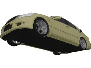 Toyota Crown S180 3D Model preview