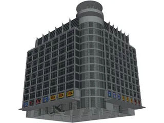 Departement Store of Modern Building 3D Model preview