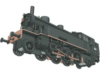 CC201 Locomotive 3D Model preview