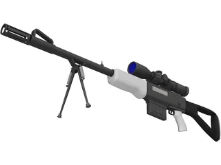 Rifle 3D Model preview