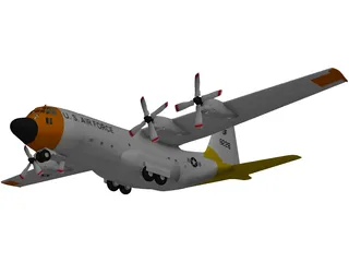 Lockheed C-130 Hercules 3D Model preview