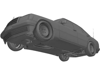 Mercedes-Benz 190 (W201) 3D Model preview