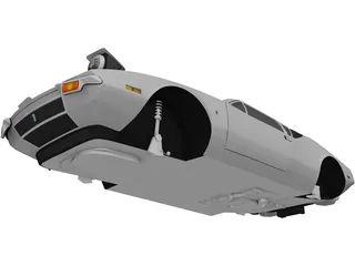 De Tomaso Pantera Body 3D Model preview