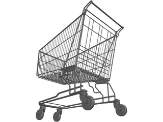Shopping Cart 3D Model preview