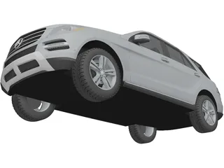 Mercedes-Benz ML 350 (2012) 3D Model preview
