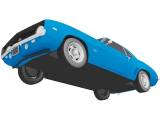 Chevrolet Camaro SS (1969) 3D Model preview