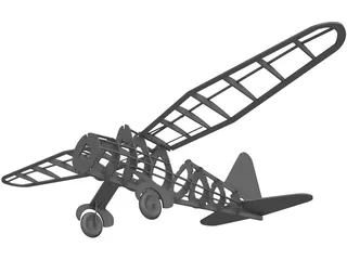 Westland Lysander 3D Model preview