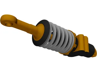 Formula Renault 3.5 Rear Suspension Damper 3D Model preview
