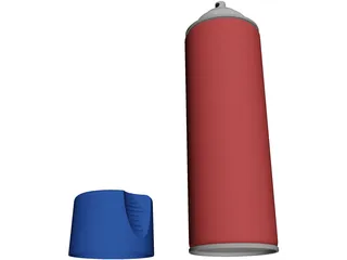 Paint Can 3D Model preview
