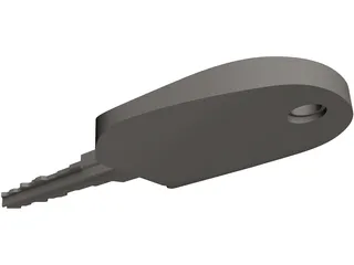 Bike Key 3D Model preview