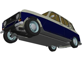Renault 4 3D Model preview
