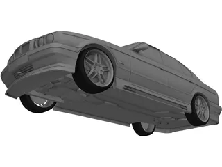 BMW M5 e34 (1995) 3D Model preview