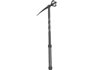 Spiked Hammer 3D Model preview