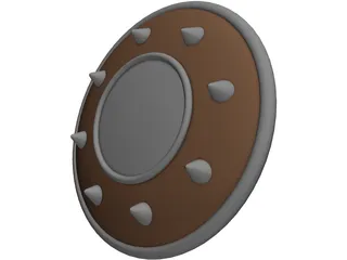 Spiked Buckler 3D Model preview