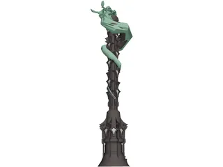 Snakes Tower 3D Model preview
