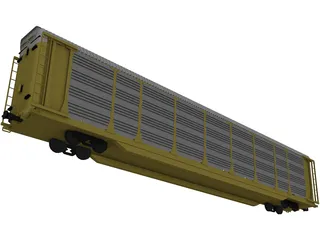 Railroad AutoCarrier 3D Model preview