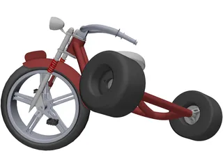 Kids Trike 3D Model preview