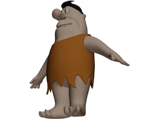 Fred Flintstone 3D Model preview