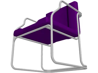 Chair Guest 3D Model preview