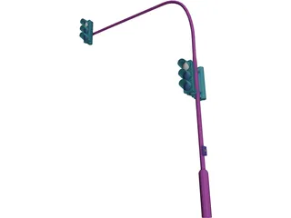 Traffic Light 3D Model preview