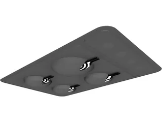Stove Top 3D Model preview