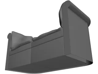 Couch Traditional 3D Model preview