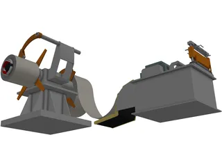 Double Supply Line 3D Model preview