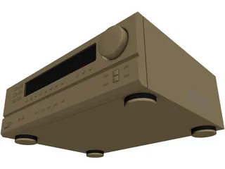 Denon Amplifier 3D Model preview