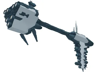 Nebulon Ship 3D Model preview