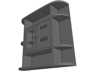 Bathroom Cabinet 3D Model preview