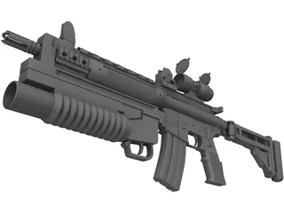 Gun 3D Model preview