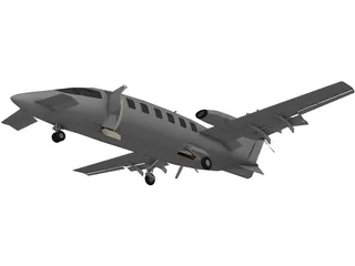 Piaggio P180 Avanti 3D Model preview
