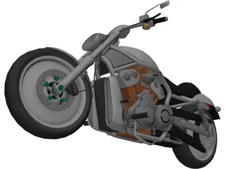 Harley-Davidson V-Rod 3D Model preview